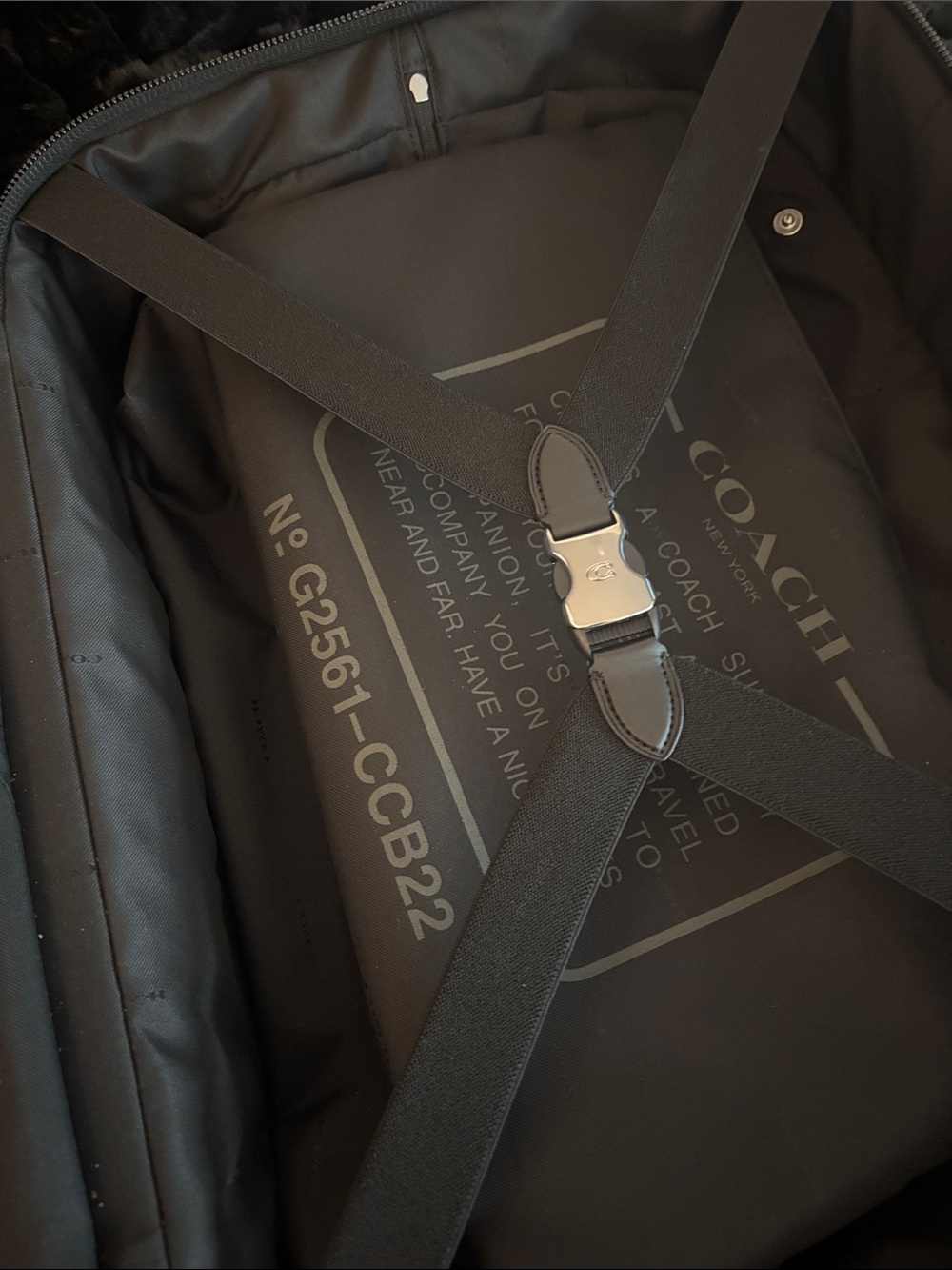 Coach Gray Signature Rolling Carry-On - Picture 7 of 9
